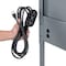 Global Industrial 34-1/2W x 30D x 38H Shop Desk with Pigeonhole Riser, Pegboard, Top Shelf, Flat Surface, Gray 319416GY - alternate 2